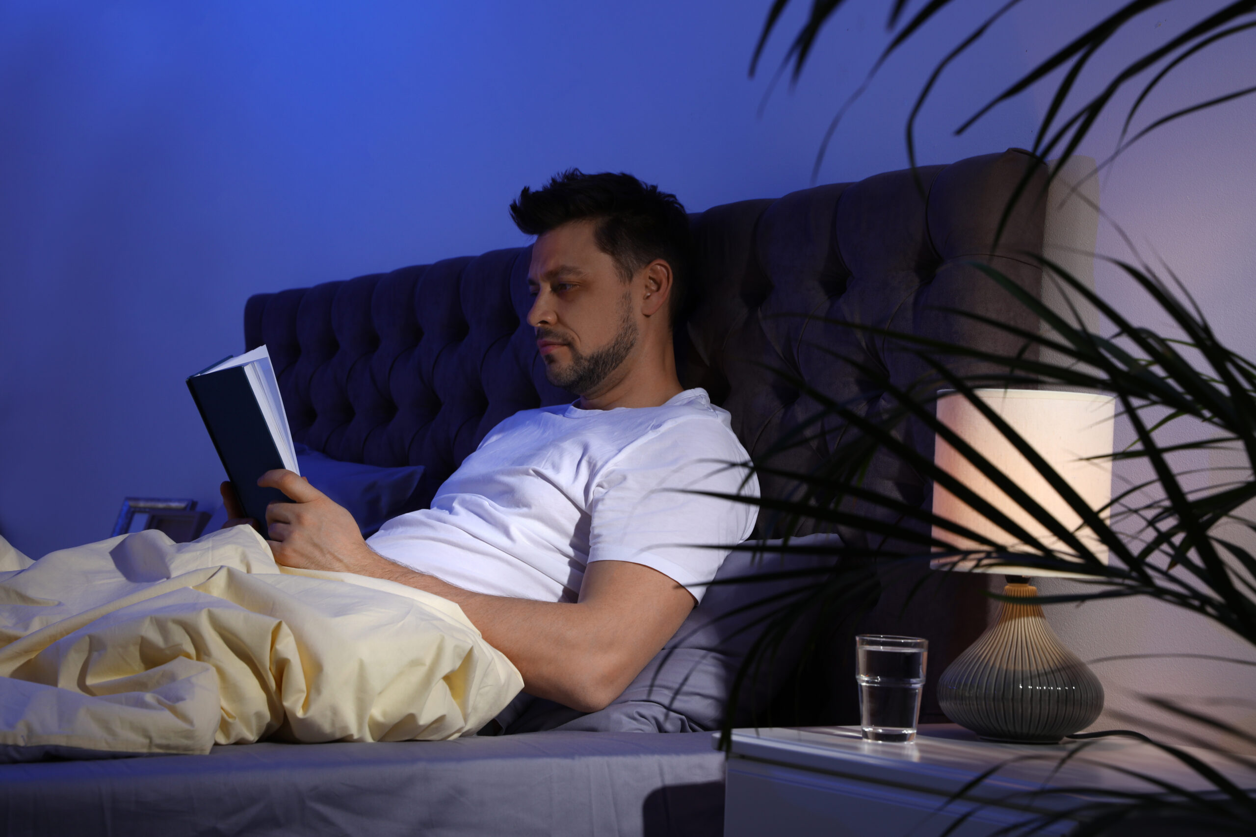 Dark, cool bedroom optimized for sleep